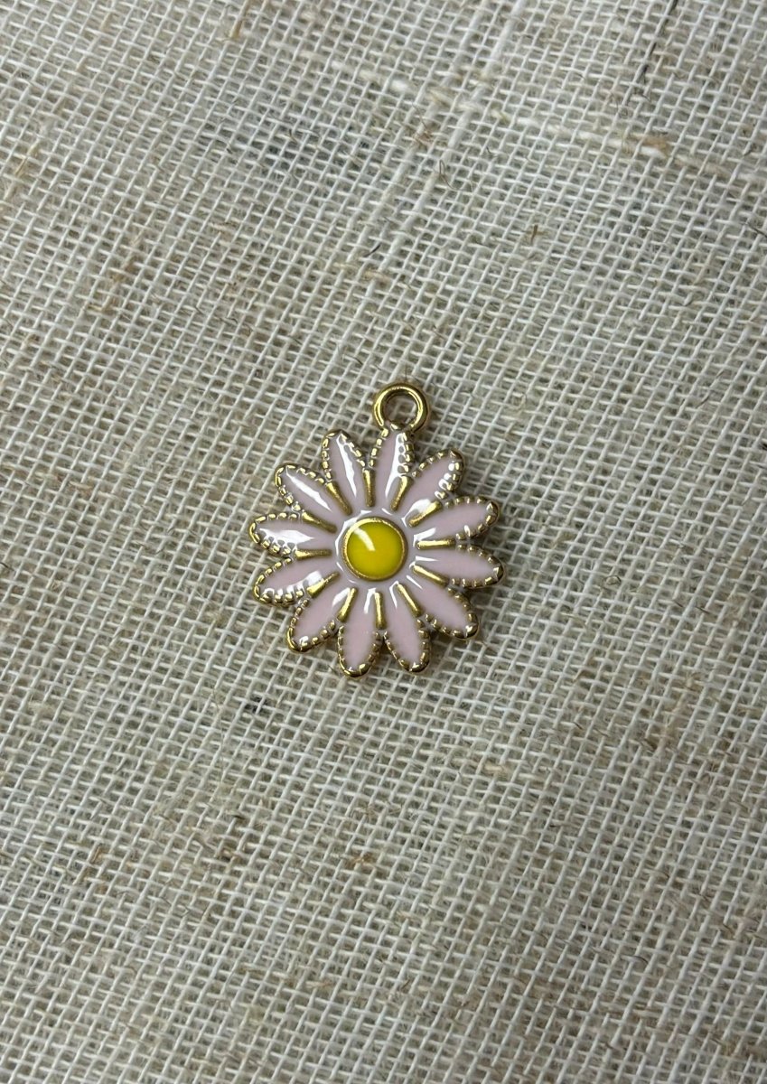 Gouden Stainless Steel Bloem Bedel voor Custom Ketting