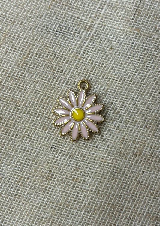 Gouden Stainless Steel Bloem Bedel voor Custom Ketting