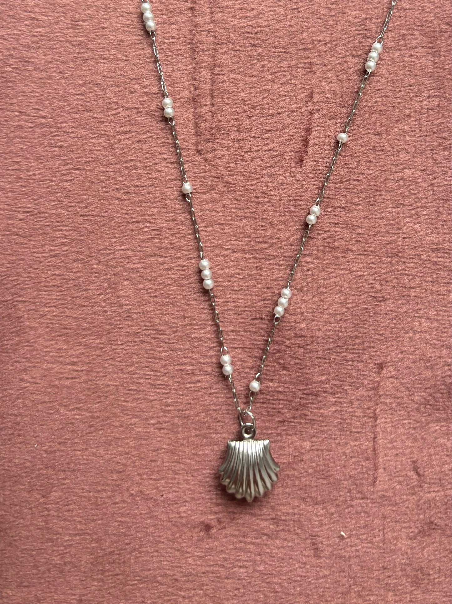 Ketting shell pearl