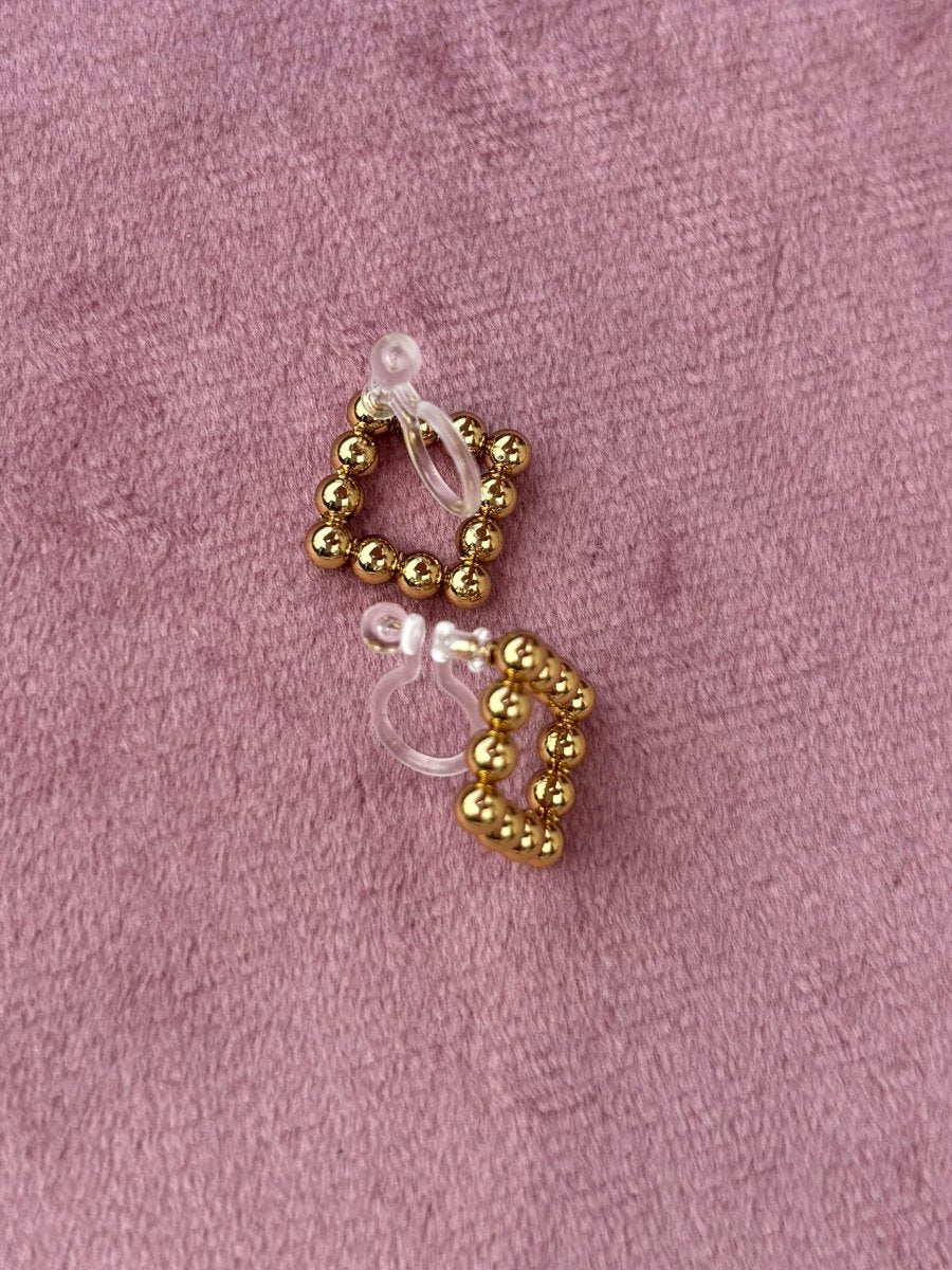 Trendy Goud Stainless Steel Clip Oorbel