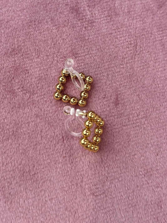 Trendy Goud Stainless Steel Clip Oorbel