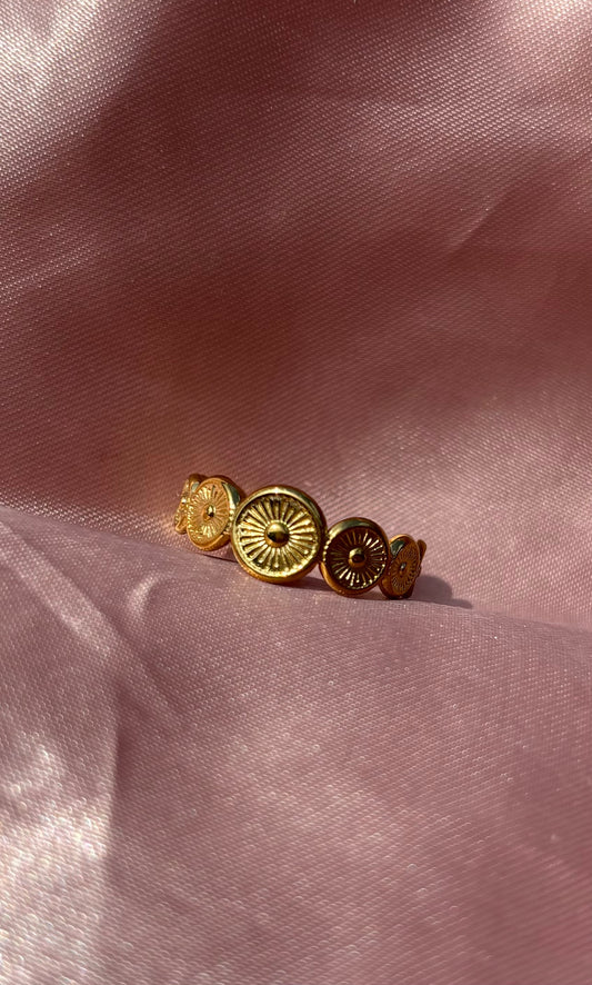 Trendy Ring van stainless steel – verstelbare ring voor een perfecte pasvorm, stijlvol en geschikt voor iedereen in het Goud