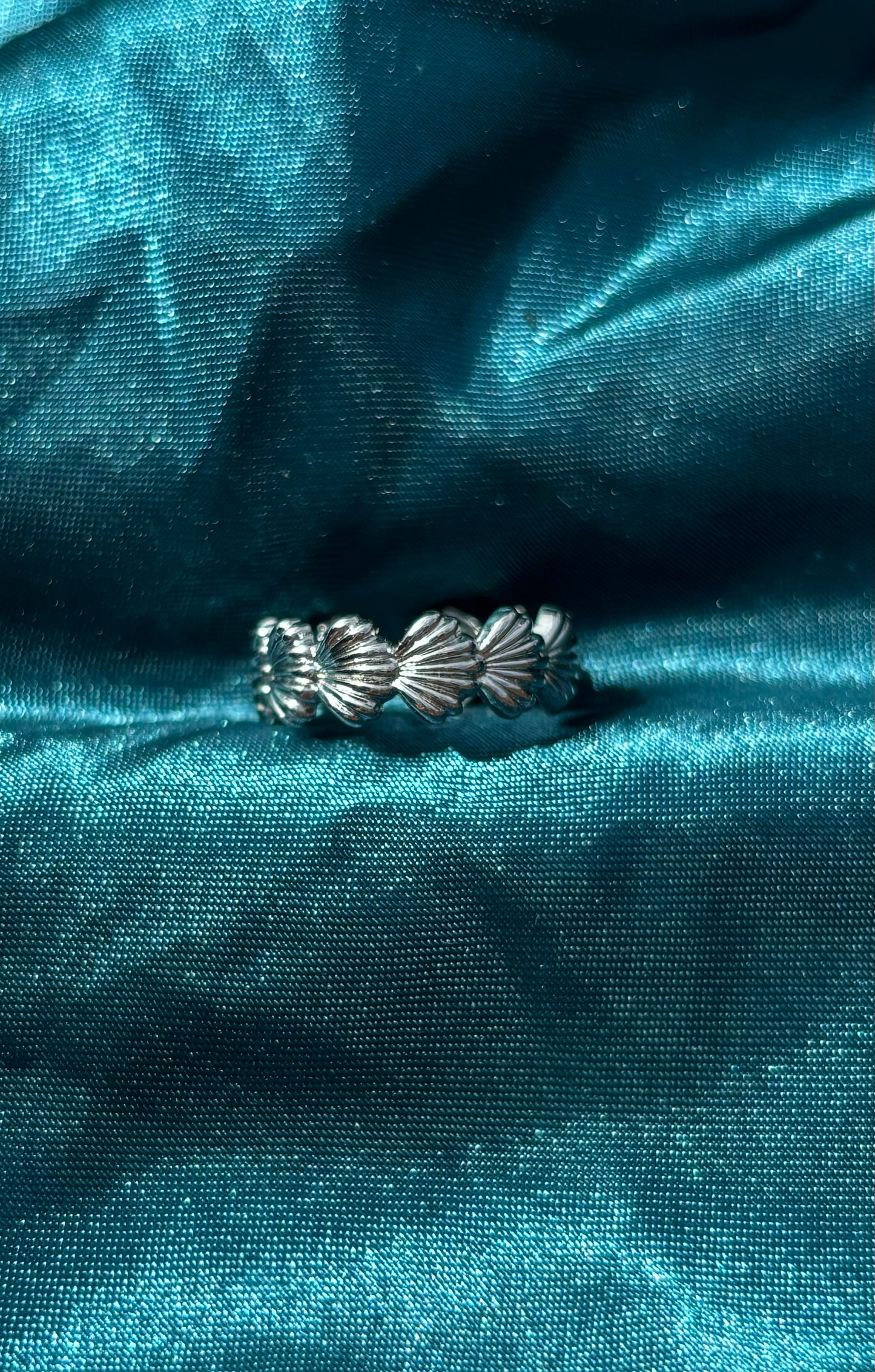 Trendy verstelbare Shell ring van stainless steel in Zilver – verkleurt niet, stijlvol en geschikt voor iedereen