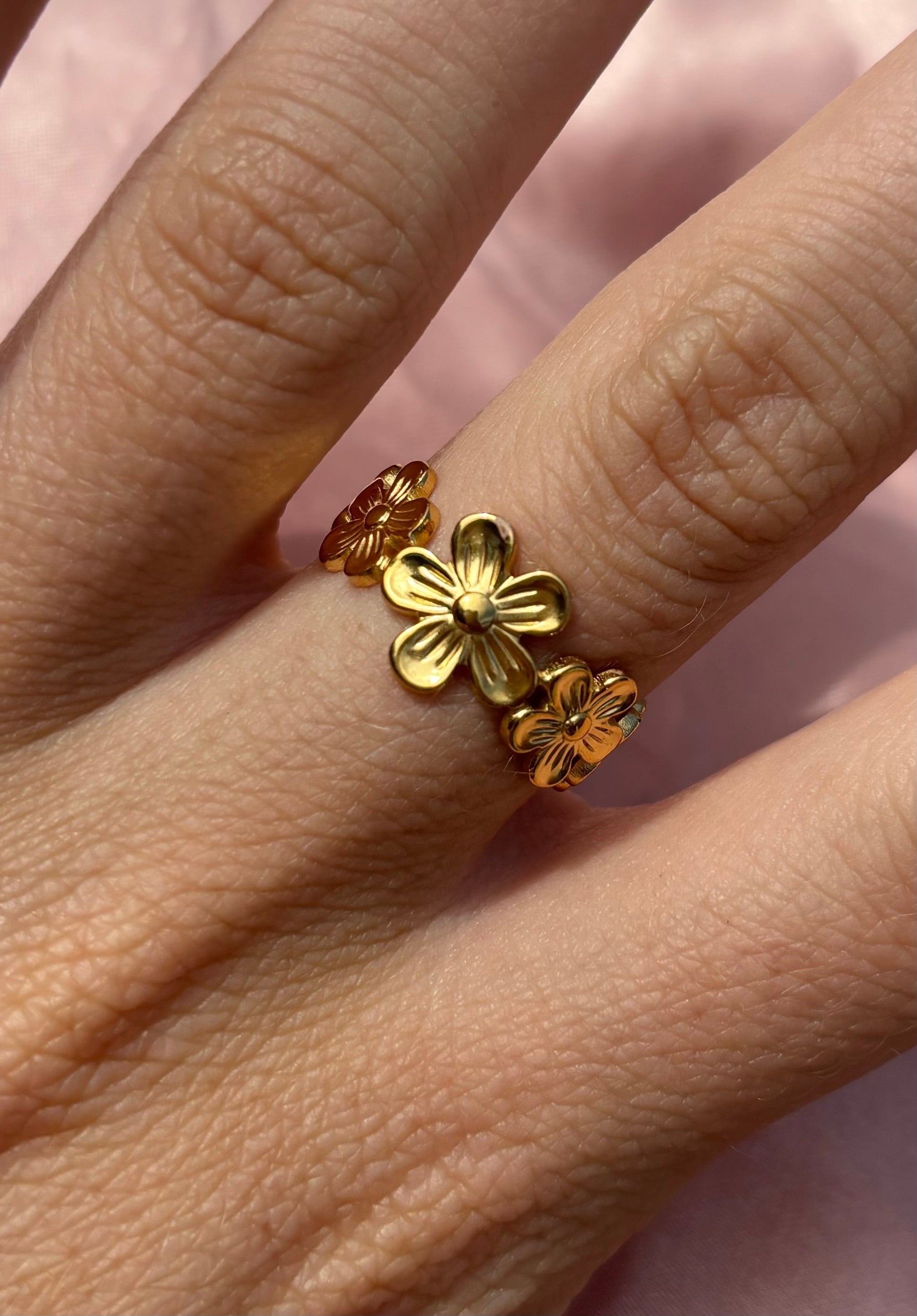 Trendy Ring van stainless steel – verstelbare ring voor een perfecte pasvorm, stijlvol en geschikt voor iedereen in het Goud