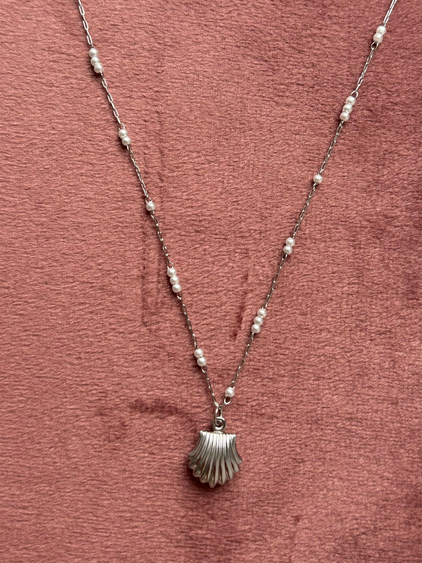 Ketting shell pearl
