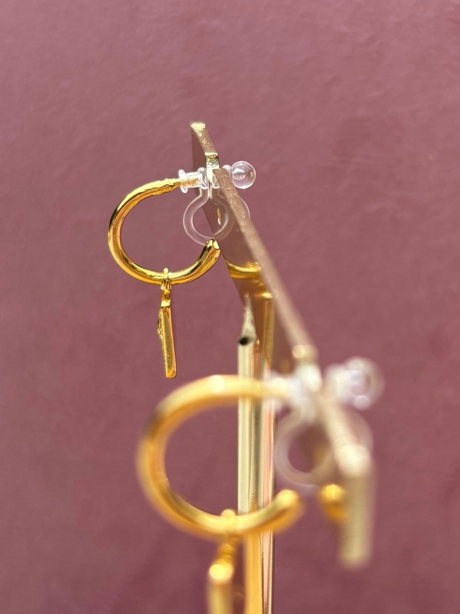 Trendy Goud Stainless Steel Clip Oorbel Ster