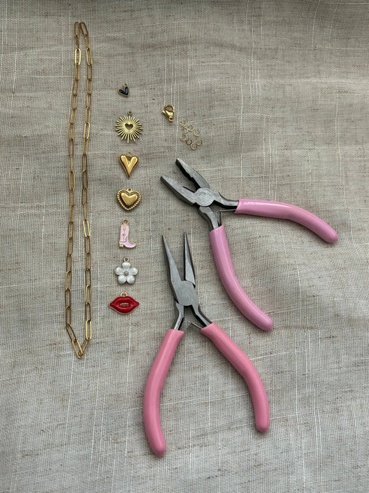 Trendy DIY Stainless Steel Ketting Goud met Bedels