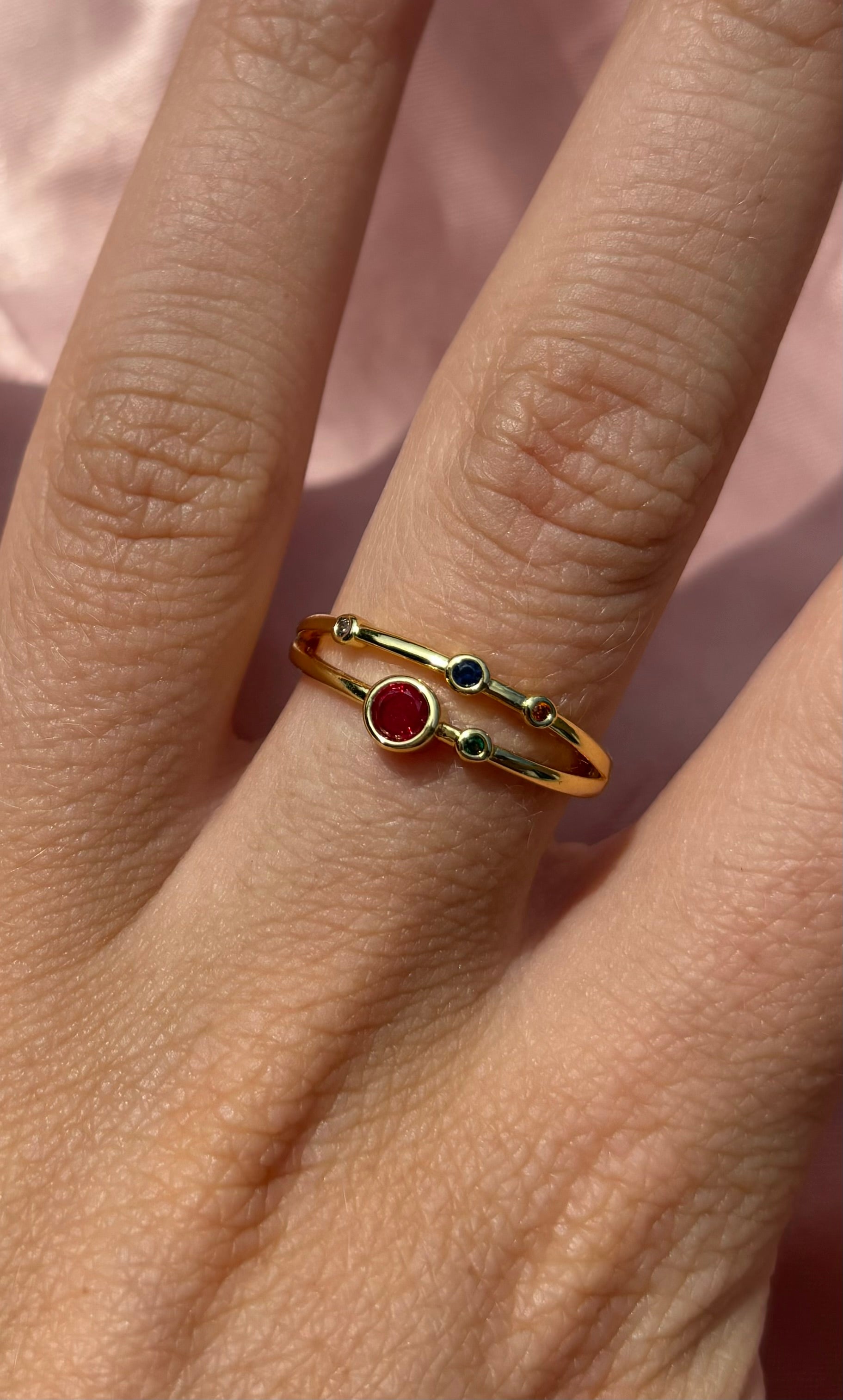 Trendy Ring van stainless steel – verstelbare ring voor een perfecte pasvorm, stijlvol en geschikt voor iedereen in het Goud