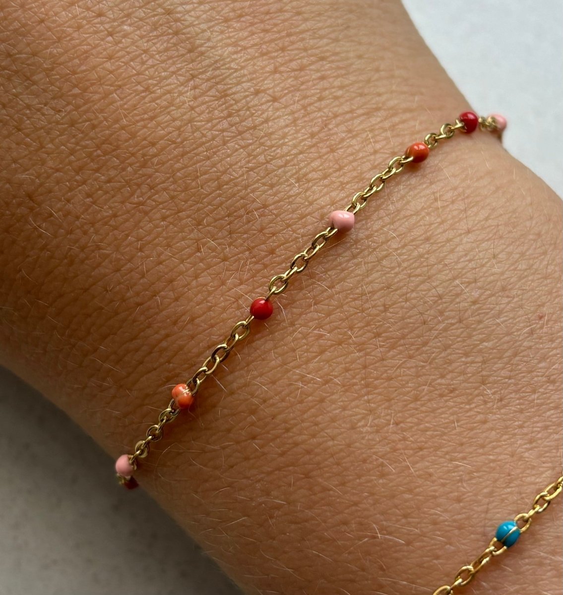 Trendy Gouden stainless steel armband