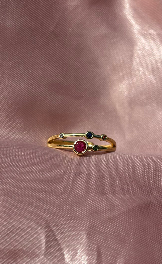 Trendy Ring van stainless steel – verstelbare ring voor een perfecte pasvorm, stijlvol en geschikt voor iedereen in het Goud