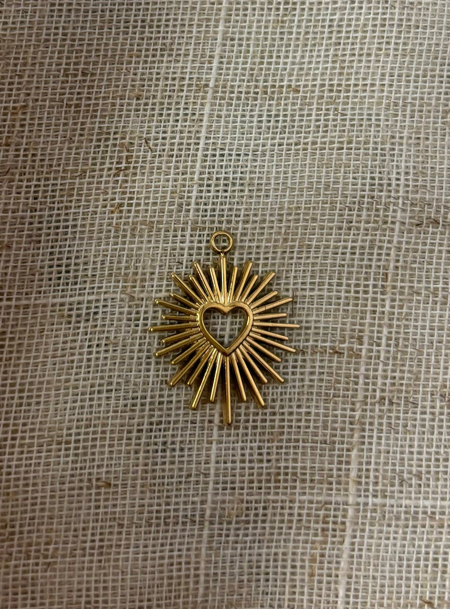 Gouden Stainless Steel Hart Bedel voor Custom Ketting