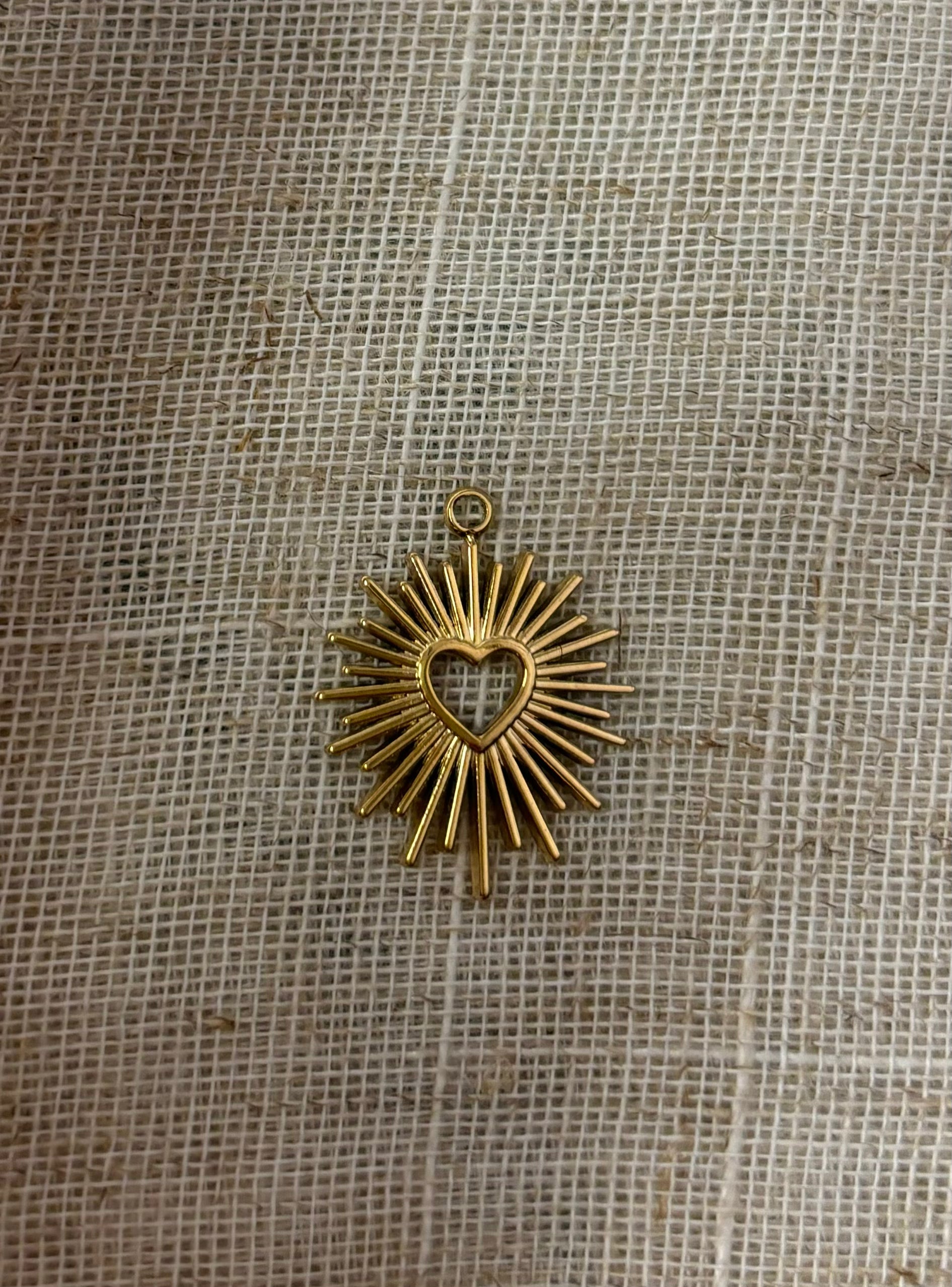 Gouden Stainless Steel Hart Bedel voor Custom Ketting