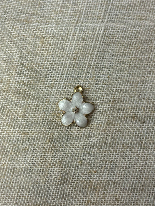 Gouden Stainless Steel Bloem Bedel voor Custom Ketting