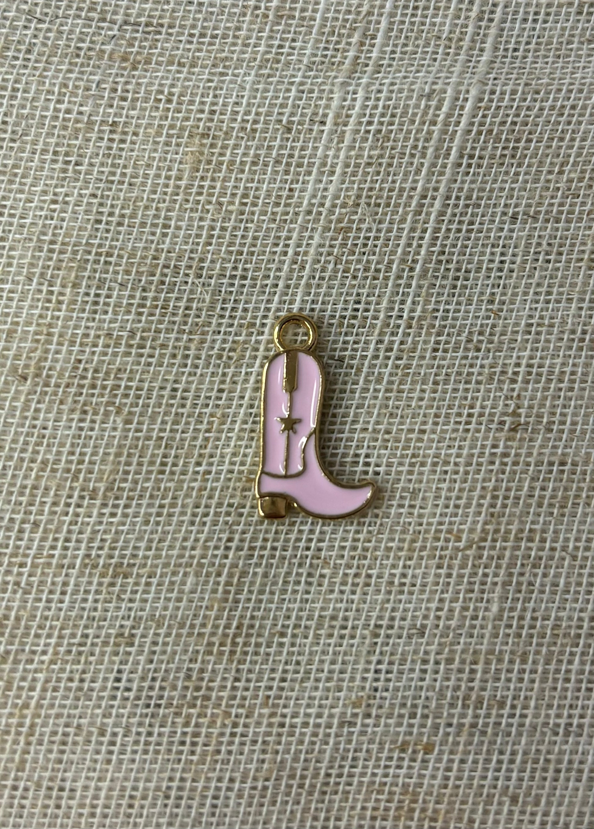 Gouden Stainless Steel Cowbow Laars Bedel voor Custom Ketting