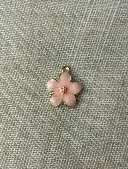 Gouden Stainless Steel Bloem Bedel voor Custom Ketting