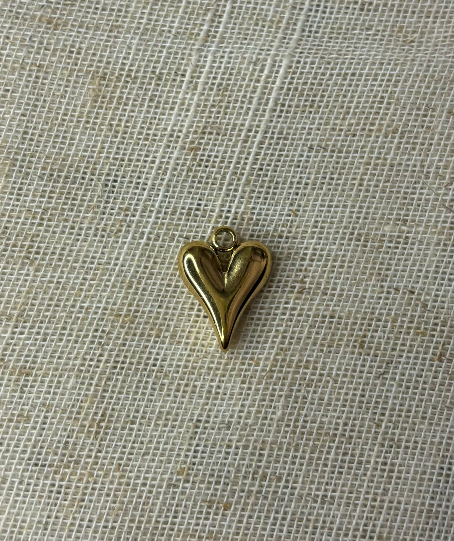 Gouden Stainless Steel Hart Bedel voor Custom Ketting