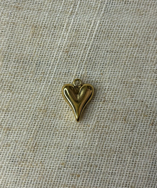 Gouden Stainless Steel Hart Bedel voor Custom Ketting